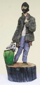 Benedikt, oak, h 50cm