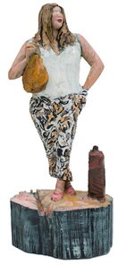 Brunhilde, oak, h 50cm