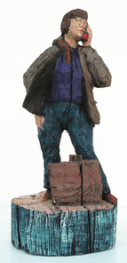 Kerstin, oak, h 52cm