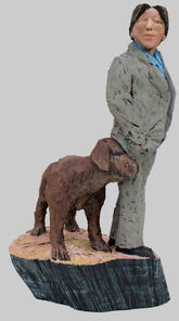 Adalbrand und Voss, Eiche, h 68cm