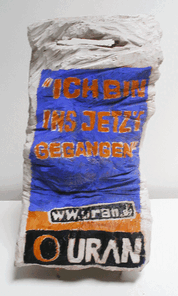 Plastiktuete Uran, oak, h 43cm